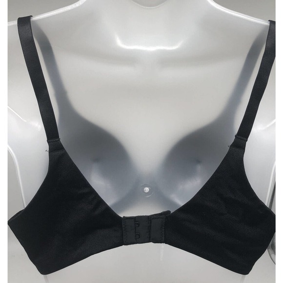Warners Bra Blissful Benefits 36B Wire-Free Lift Back Soothing W4013 Black B2 - Picture 2 of 9